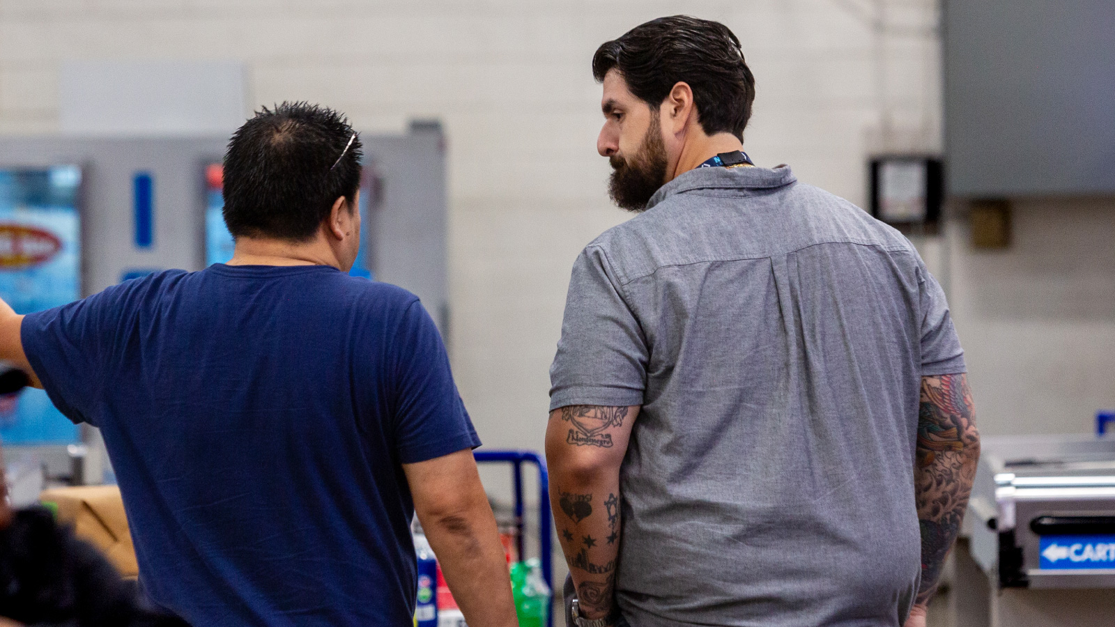 Chico walking the club with one of his associates